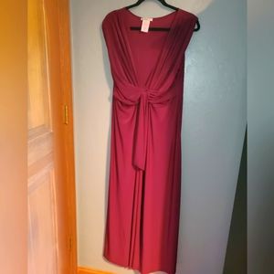 Burgundy gown